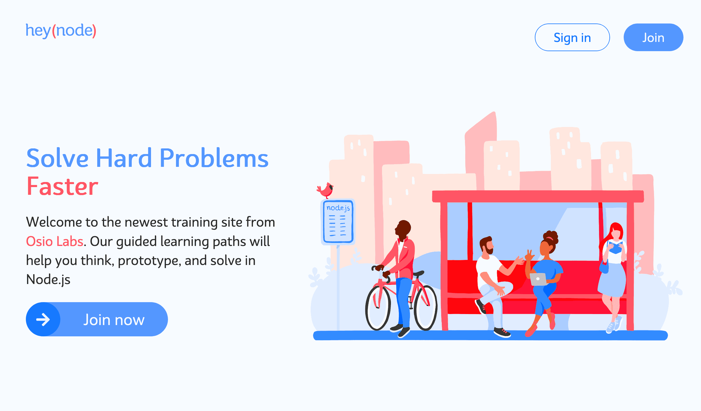 HeyNode website screenshot